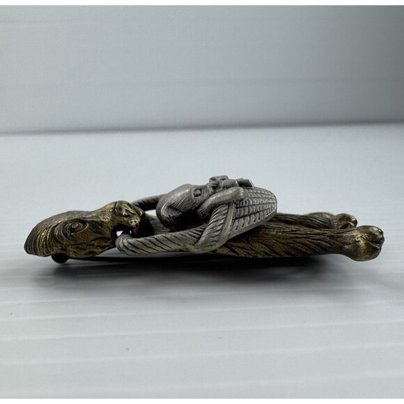 JJ Jonette Jewelry Dog Holding Cat in Basket Pin Brooch Vintage Signed - Picture 5 of 10